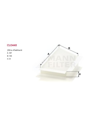 FILTRE A HABITACLE