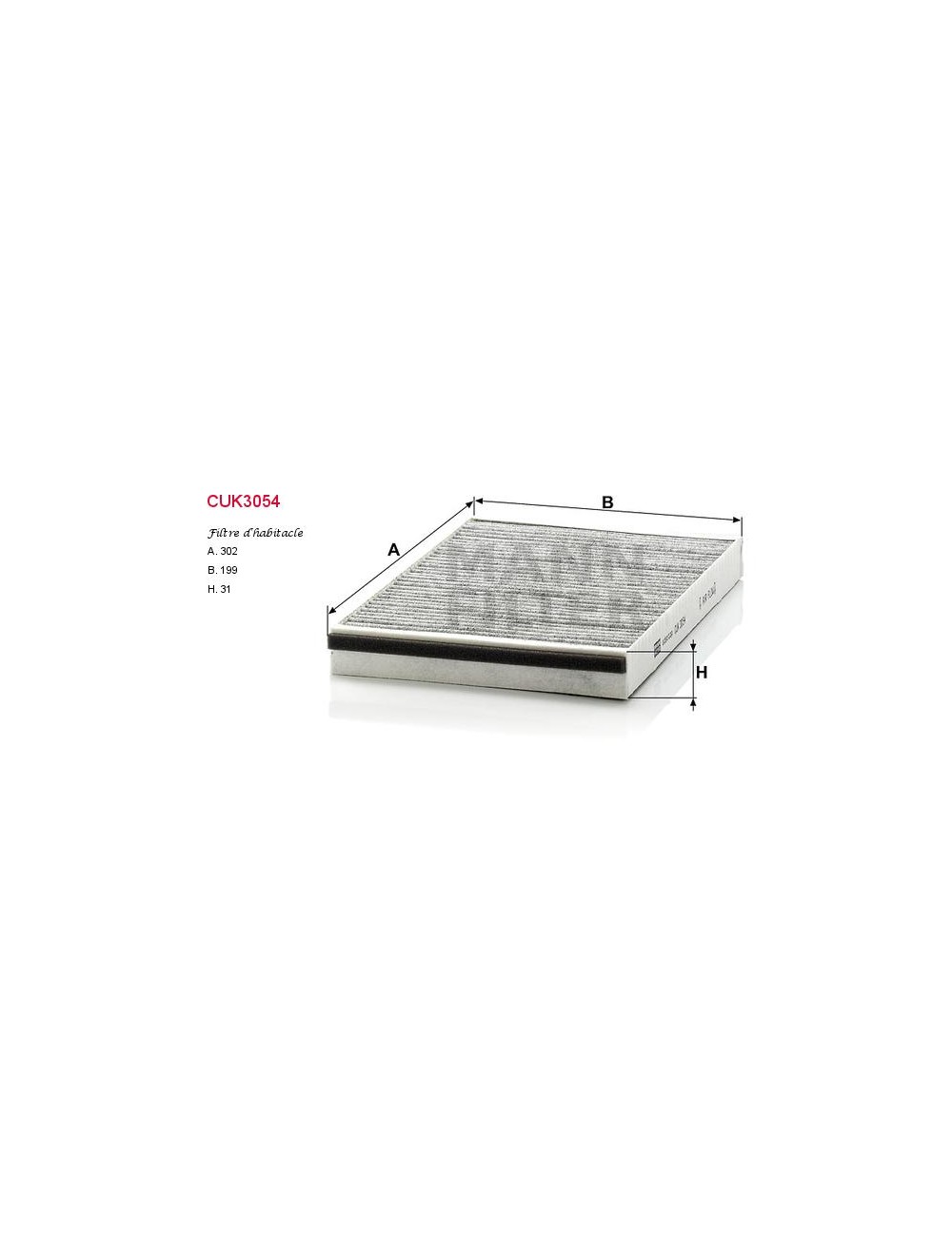 FILTRE A HABITACLE FILTRE A HABITACLE
