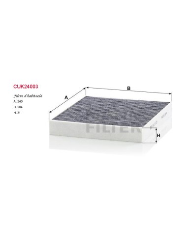 FILTRE A HABITACLE