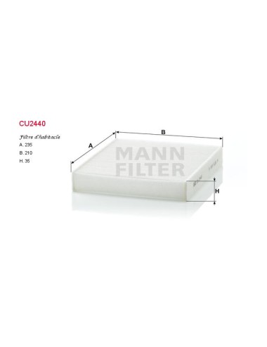 FILTRE A HABITACLE