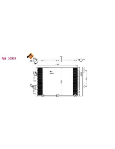 COND - OPEL ASTRA 1.6 04 CONDENSER