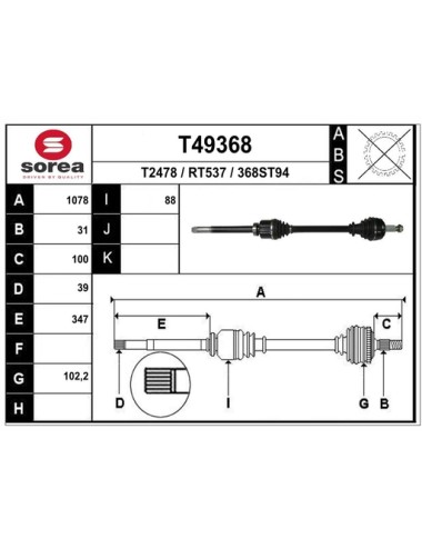 TRANSMISSION / MASTER III Manu 2,3 Dci