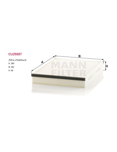 FILTRE A HABITACLE