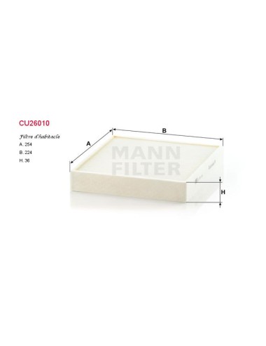 FILTRE A HABITACLE