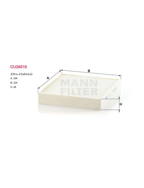 FILTRE A HABITACLE