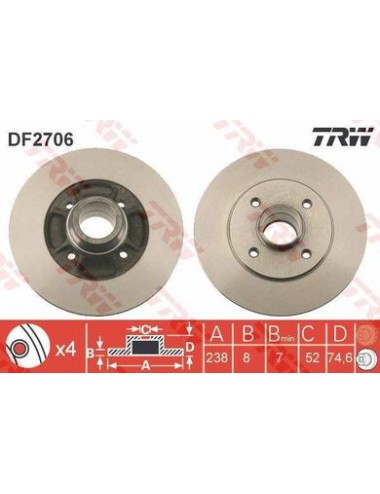PAIRE DE DISQUES