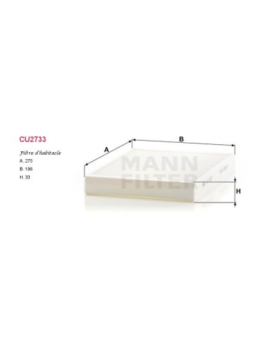 FILTRE A HABITACLE