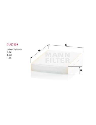 FILTRE A HABITACLE