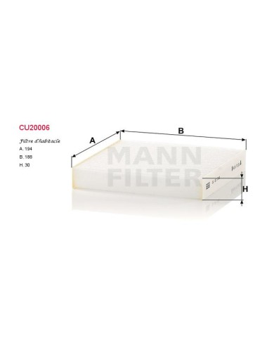 FILTRE A HABITACLE