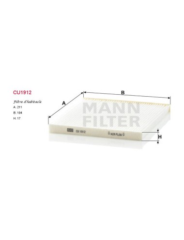 FILTRE A HABITACLE