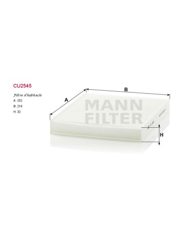FILTRE A HABITACLE