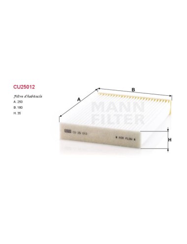 FILTRE A HABITACLE