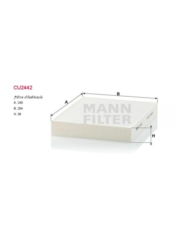 FILTRE A HABITACLE