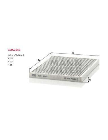 FILTRE A HABITACLE