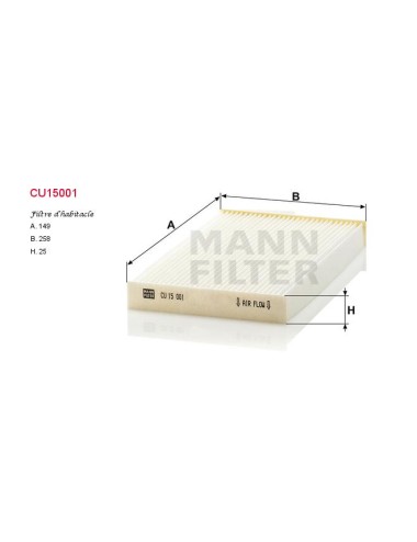 FILTRE A HABITACLE