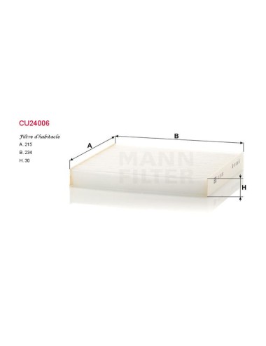 FILTRE A HABITACLE