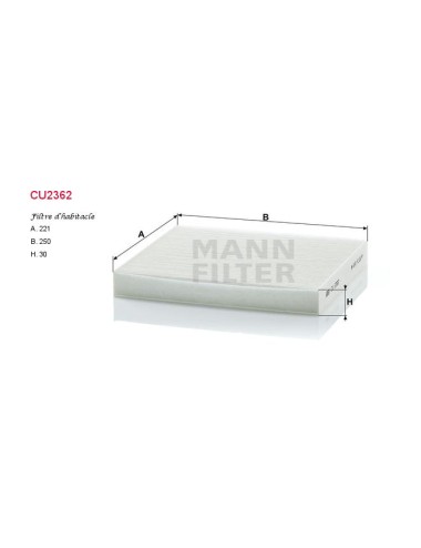 FILTRE A HABITACLE