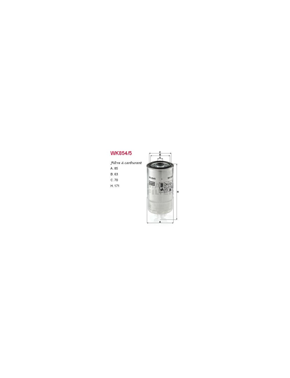 FILTRE A CARBURANT FILTRE A CARBURANT