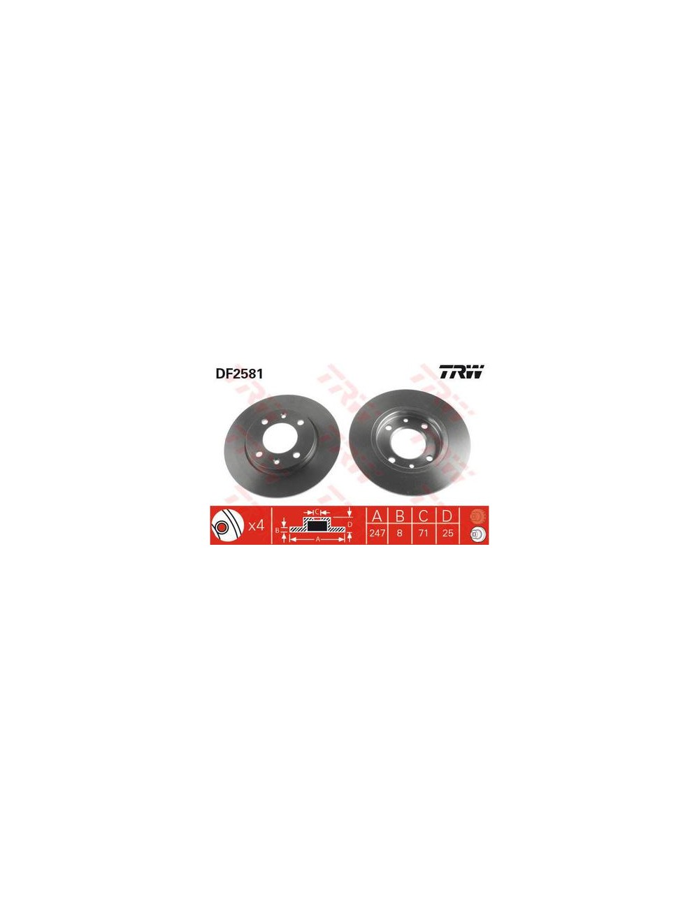PAIRE DE DISQUES PAIRE DE DISQUES