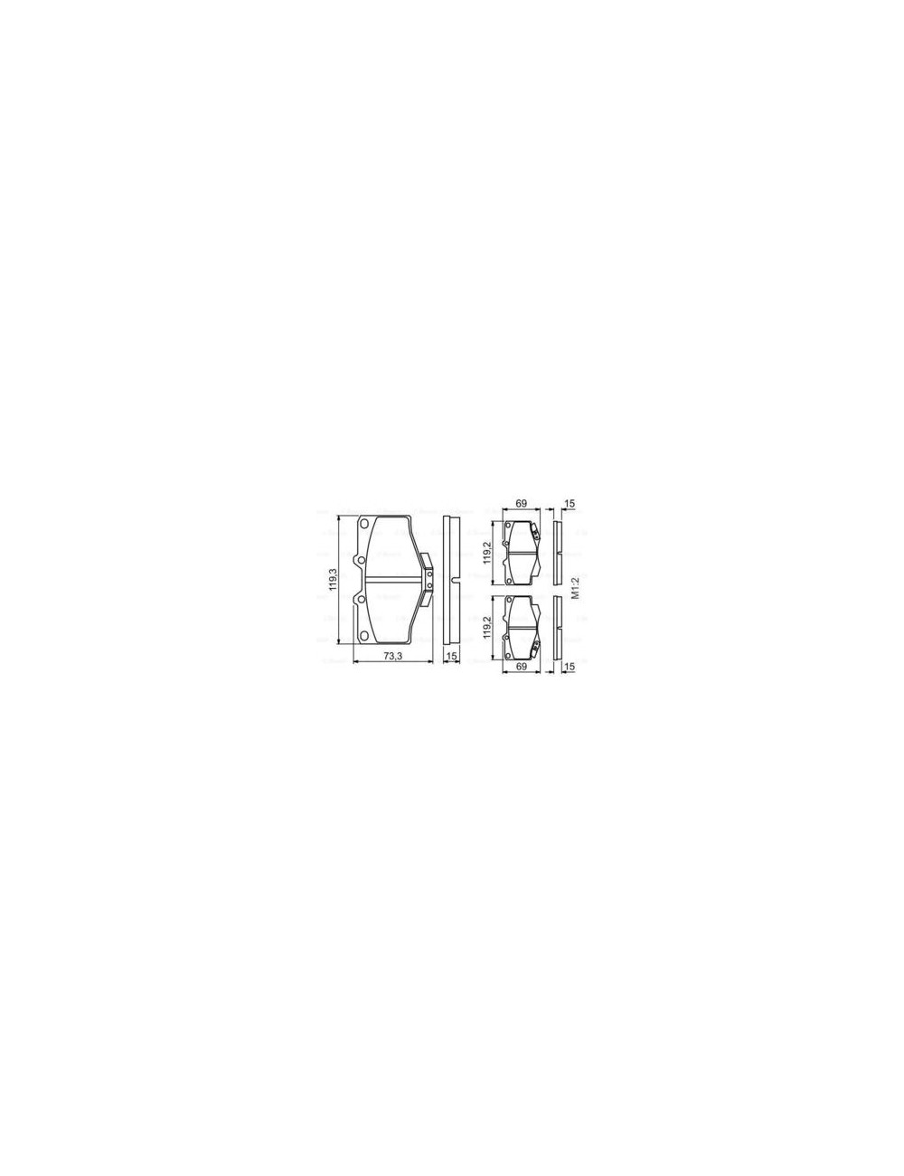 PLAQ FREIN BP130 PLAQ FREIN BP130