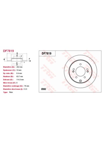 PAIRE DE DISQUES