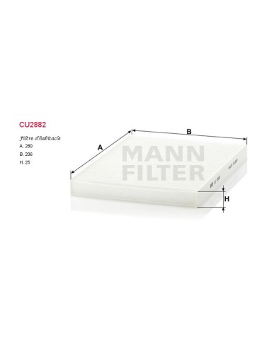 FILTRE A HABITACLE