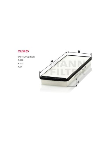 FILTRE A HABITACLE