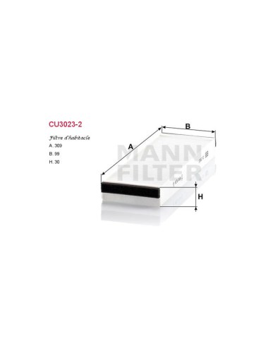 FILTRE A HABITACLE