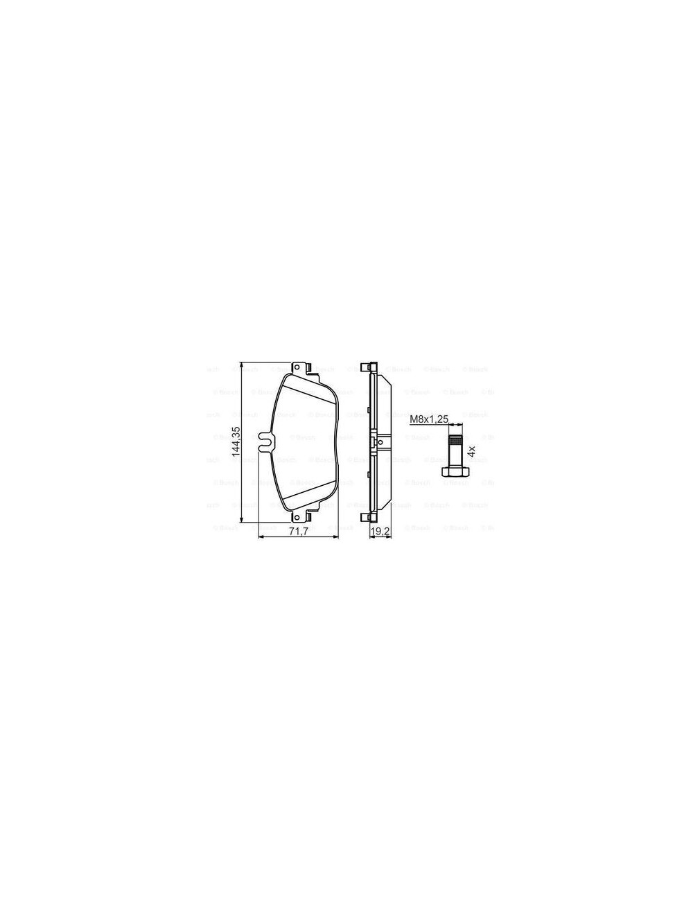 PLAQ FREIN BP1507 PLAQ FREIN BP1507