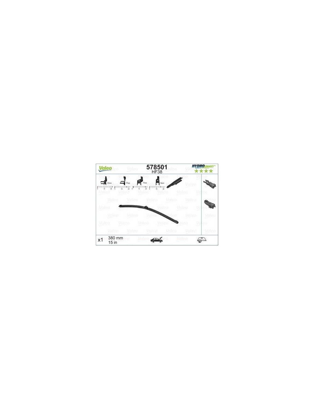 HYDROCONNECT Uniclick HF38 x1 38cm HYDROCONNECT Uniclick HF38 x1 38cm