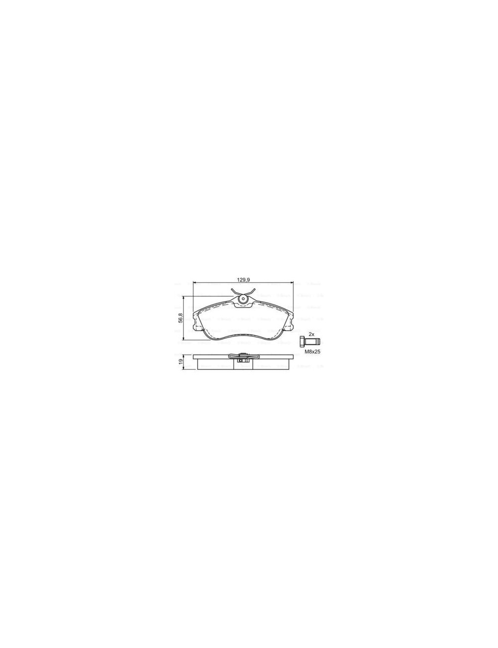 PLAQ FREIN BP329 PLAQ FREIN BP329