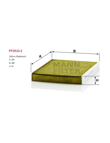FILTRE A HABITACLE