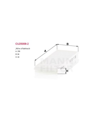 FILTRE A HABITACLE