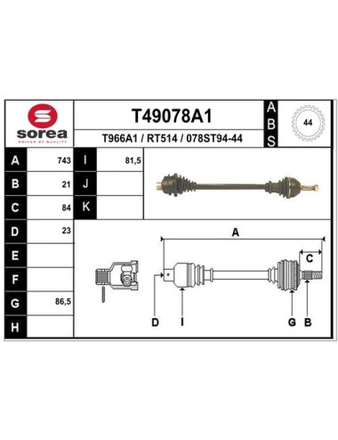 TRANSMISSION / TWINGO ABS