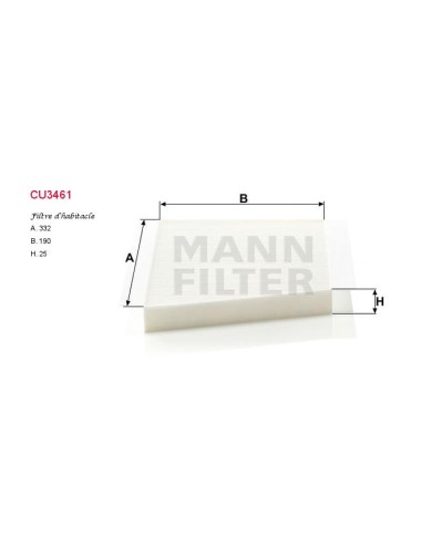 FILTRE A HABITACLE