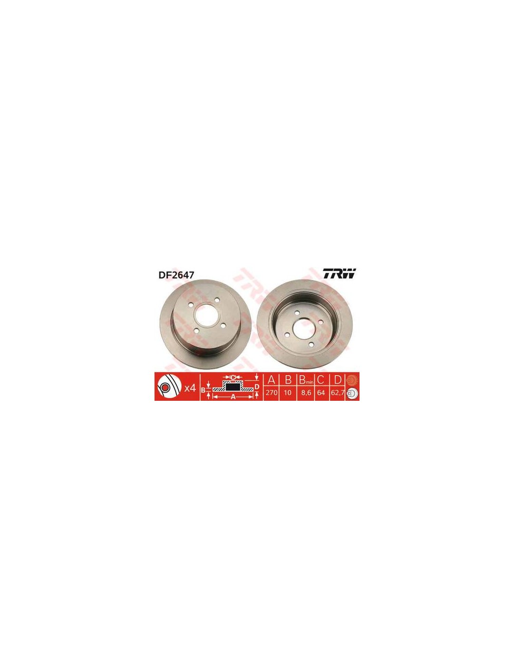 PAIRE DE DISQUES PAIRE DE DISQUES