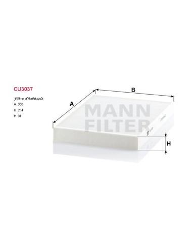 FILTRE A HABITACLE